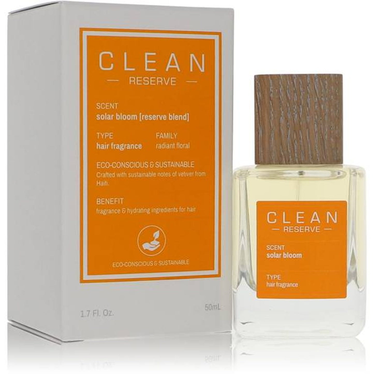 Clean Reserve Solar Bloom Hair Fragrance Spray 1.7 Oz/50ml