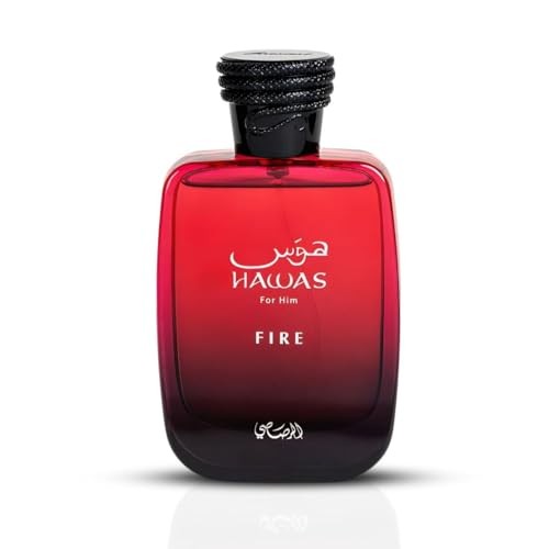 Rasasi Hawas Fire Cologne Spray, 3.3 Oz, 100ml Pack of 1