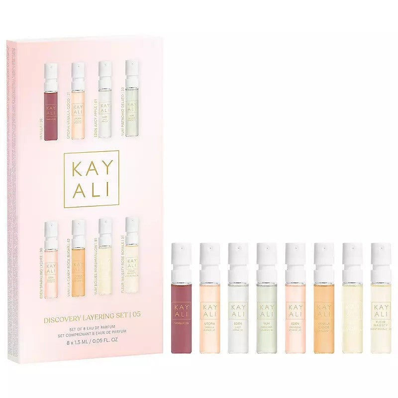 KAYALI Discovery Layering Mini Perfume Sampler Set One Size. 1.5ml/0.05 fl. oz. each