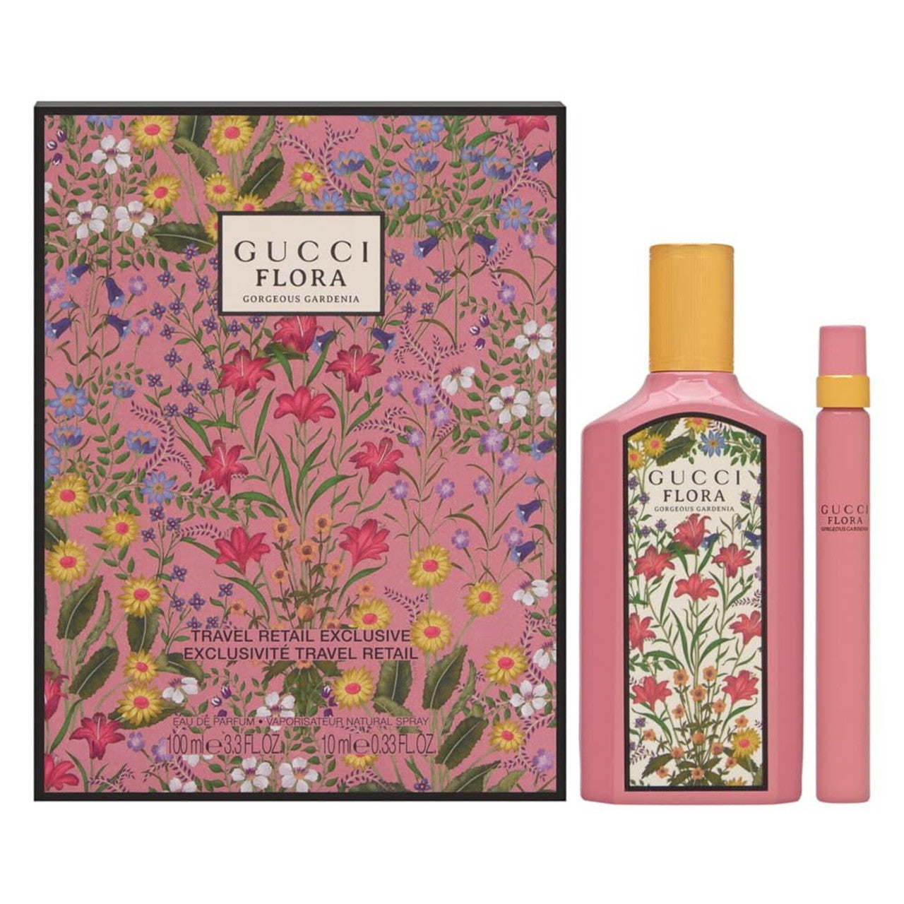 Gucci Gardenia Gift Set 3.3 Fl Oz/100ml & 0.33 fl. oz./10ml Pack of 1