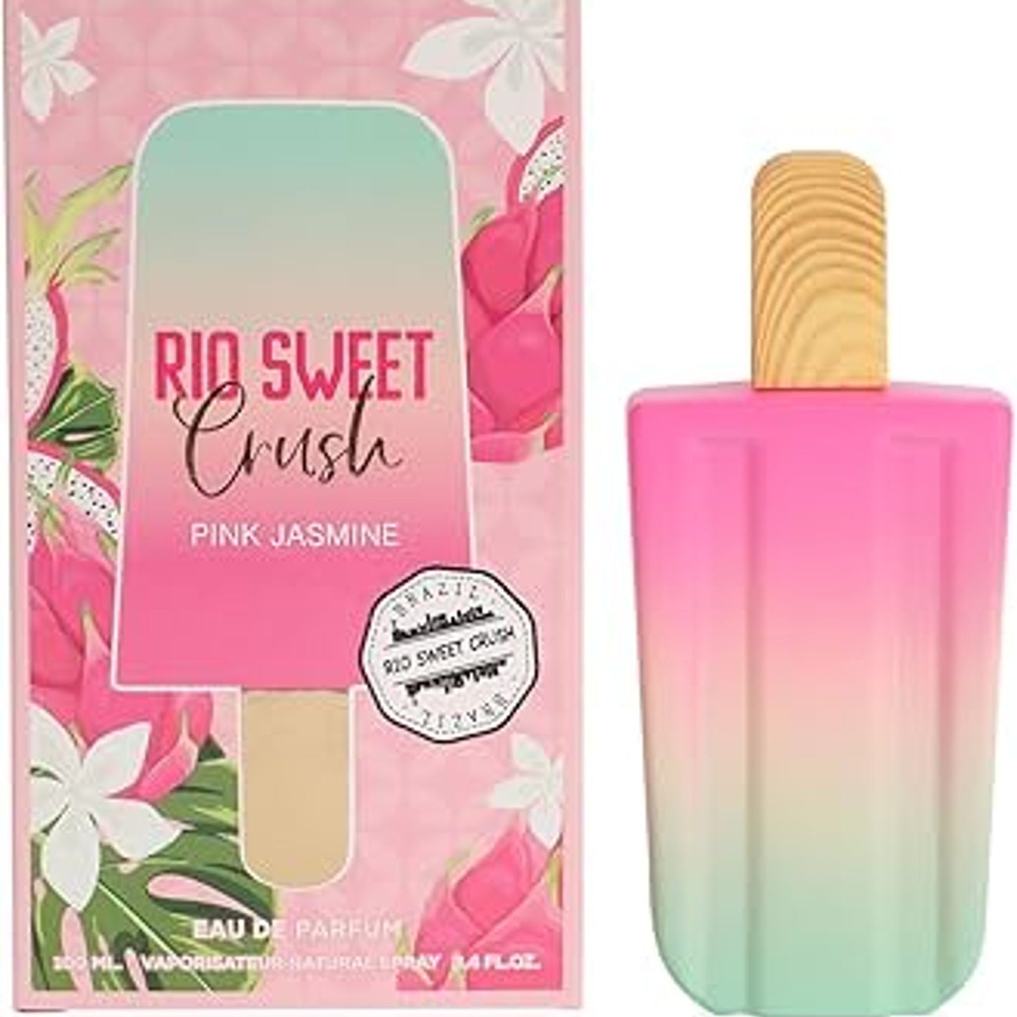 MCH Beauty Fragrances Rio Sweet Crush Pink Jasmine Cologne 3.4 Oz./100ml