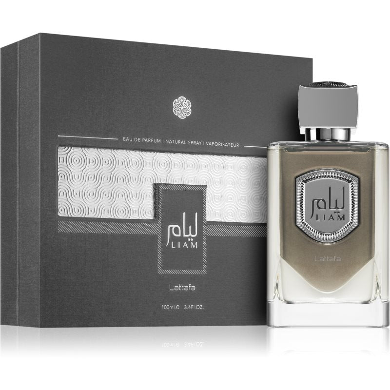 Lattafa Liam Grey Eau de Parfum Spray 3.4 oz/100ml Unisex