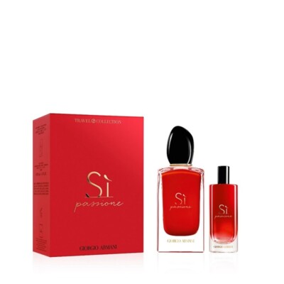 Armani Sí Passione Gift Set EDP 100ml/3.4 fl. oz. and 15ml/0.5 fl. oz. Pack of 1