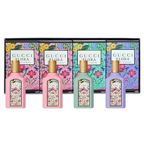 Gucci Variety Mini Perfume Set, Bloom & Gardenia, Pack of 4