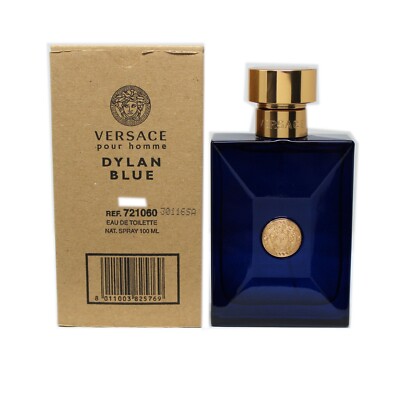 Versace Dylan Blue Tester for Men Eau de Toilette, 100ml 3.4 Oz