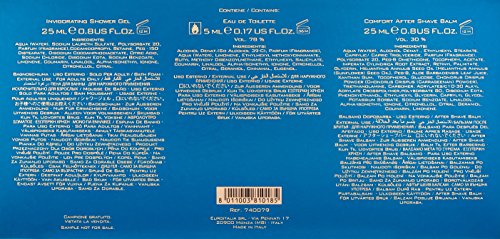 Versace Eros EDT, After Shave Balm & Shower Gel Set 5mL 0.17 fl oz