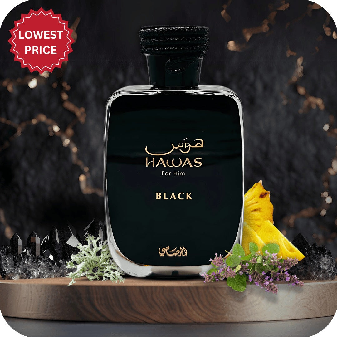 Hawas Black EDP, 100 ml 3.3 fl oz