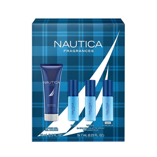 Nautica Blue Voyage Pure 4 Piece Gift Set Men's Fragrance