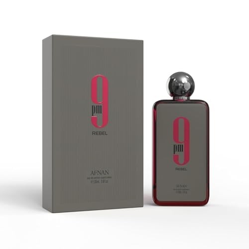 Afnan 9 Pm Rebel Eau de Parfum Spray 3.4 oz/100ml Pack of 1