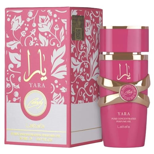 Lattafa Yara Candy Pure Concentrated Oil 0.67 Oz/20ml Pack of 1