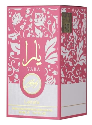 Lattafa Yara Candy Pure Concentrated Oil 0.67 Oz/20ml Pack of 1