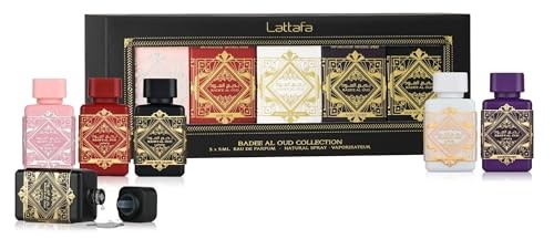 Lattafa Badee Al Oud Eau De Parfum Gift Set, 0.85 Fl Oz