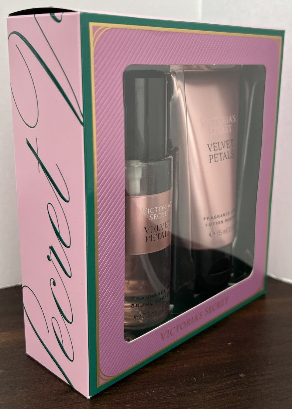 Victoria's Secret Velvet Petals Fragrance Mist and Lotion Gift Box 75ml/2.5 fl. oz. each