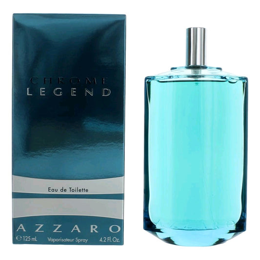 Azzaro Chrome Legend Men EDT Spray, 4.2 fl Oz 125ml