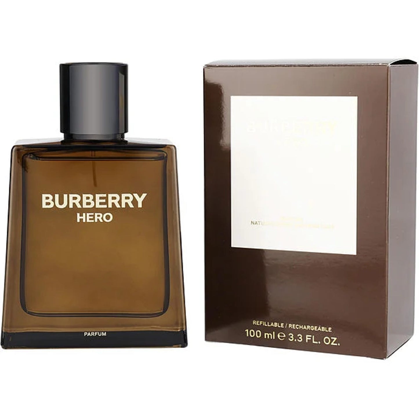 Burberry Hero Parfum Refillable Spray 3.3 oz/100ml for Men