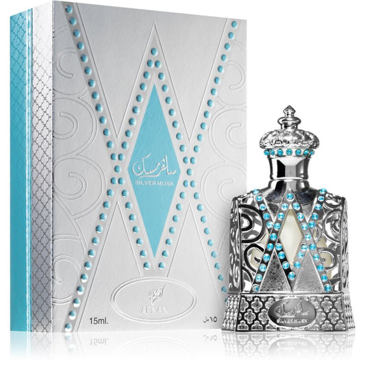 Afnan Silver Musk Concentrated Perfume Oil 15 ml
