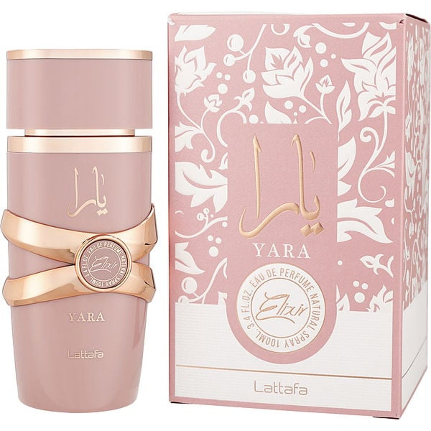 Lattafa Yara Elixir Eau de Parfum Spray 100 ml/3.4 fl. oz. Pack of 1