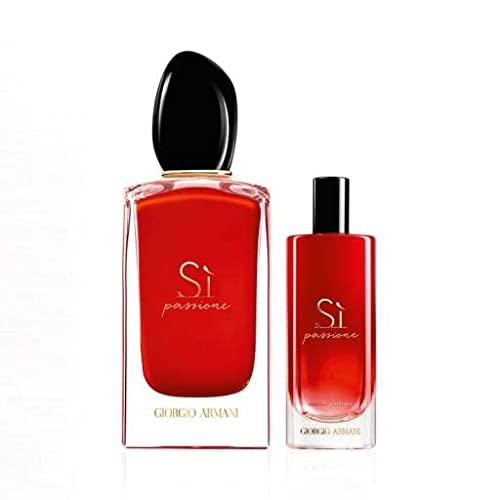 Armani Sí Passione Gift Set EDP 100ml/3.4 fl. oz. and 15ml/0.5 fl. oz. Pack of 1
