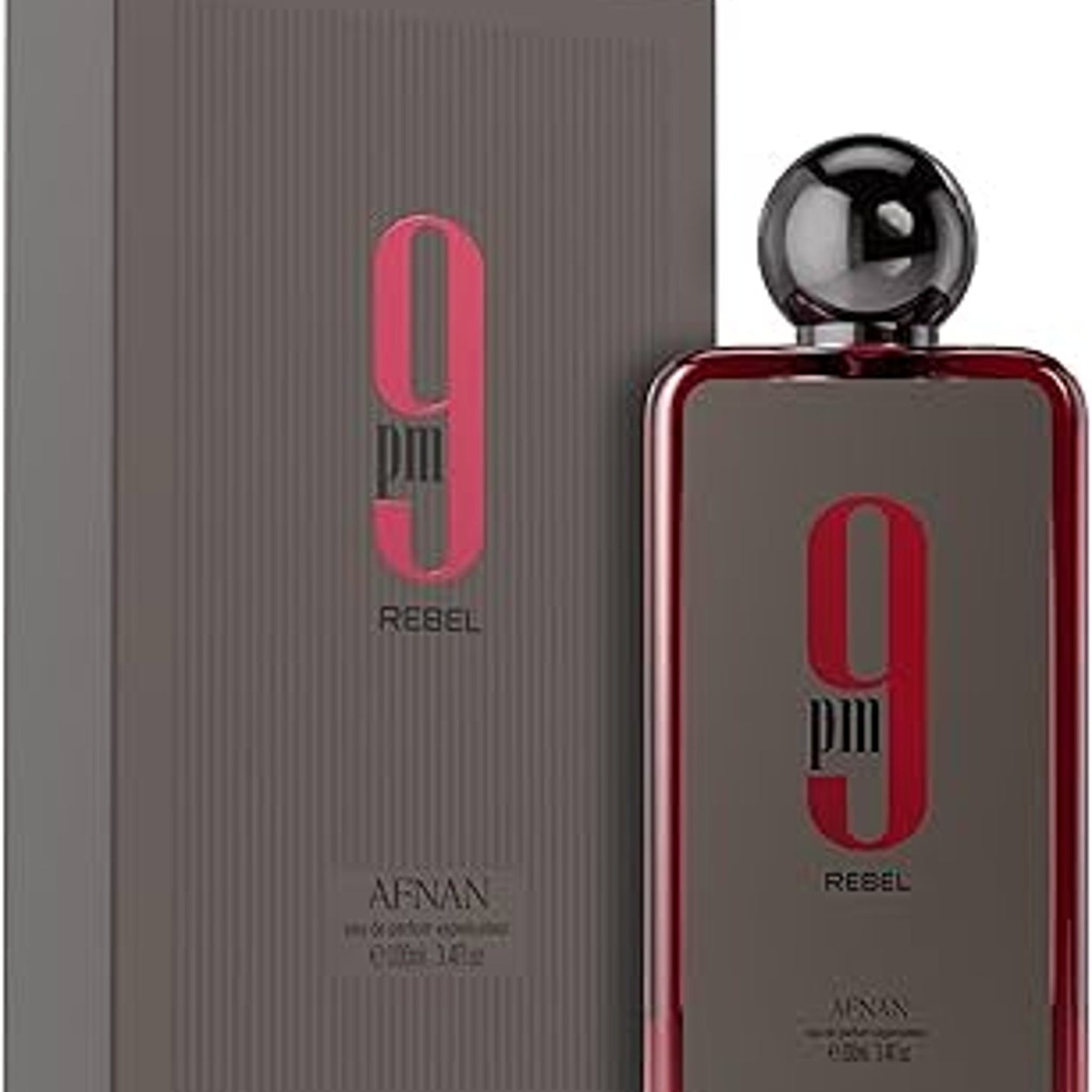 Afnan 9 Pm Rebel Eau de Parfum Spray 3.4 oz/100ml Pack of 1