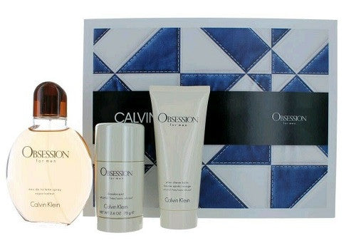 Calvin Klein Obsession for Men 3-Piece Set: EDT, Balm, Deodorant