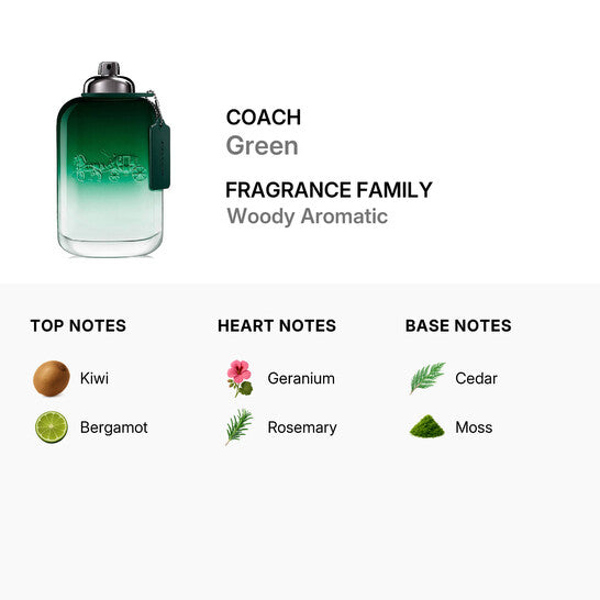 Coach Green EDT Spray 6.7 Oz/200 ml for Men