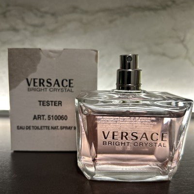 Versace Bright Crystal Eau de Toillette Spray 3.0 Oz Tester, Brand New