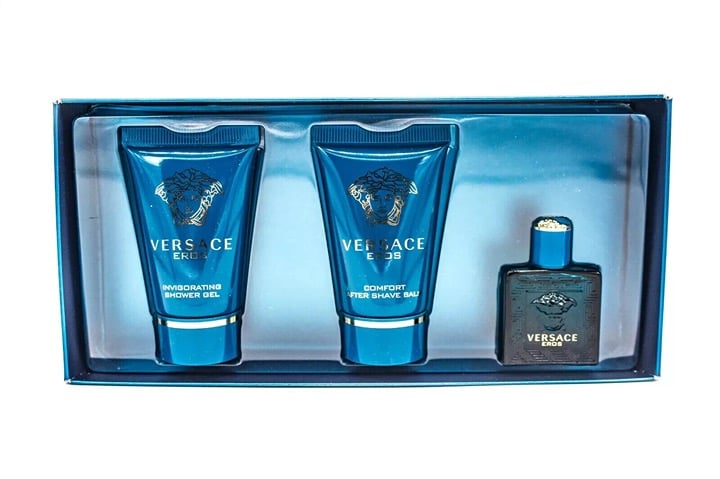 Versace Eros EDT, After Shave Balm & Shower Gel Set 5mL 0.17 fl oz