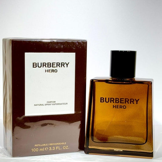 Burberry Hero Parfum Refillable Spray 3.3 oz/100ml for Men