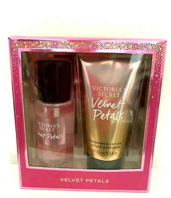Victoria's Secret Velvet Petals Fragrance Mist and Lotion Gift Box 75ml/2.5 fl. oz. each