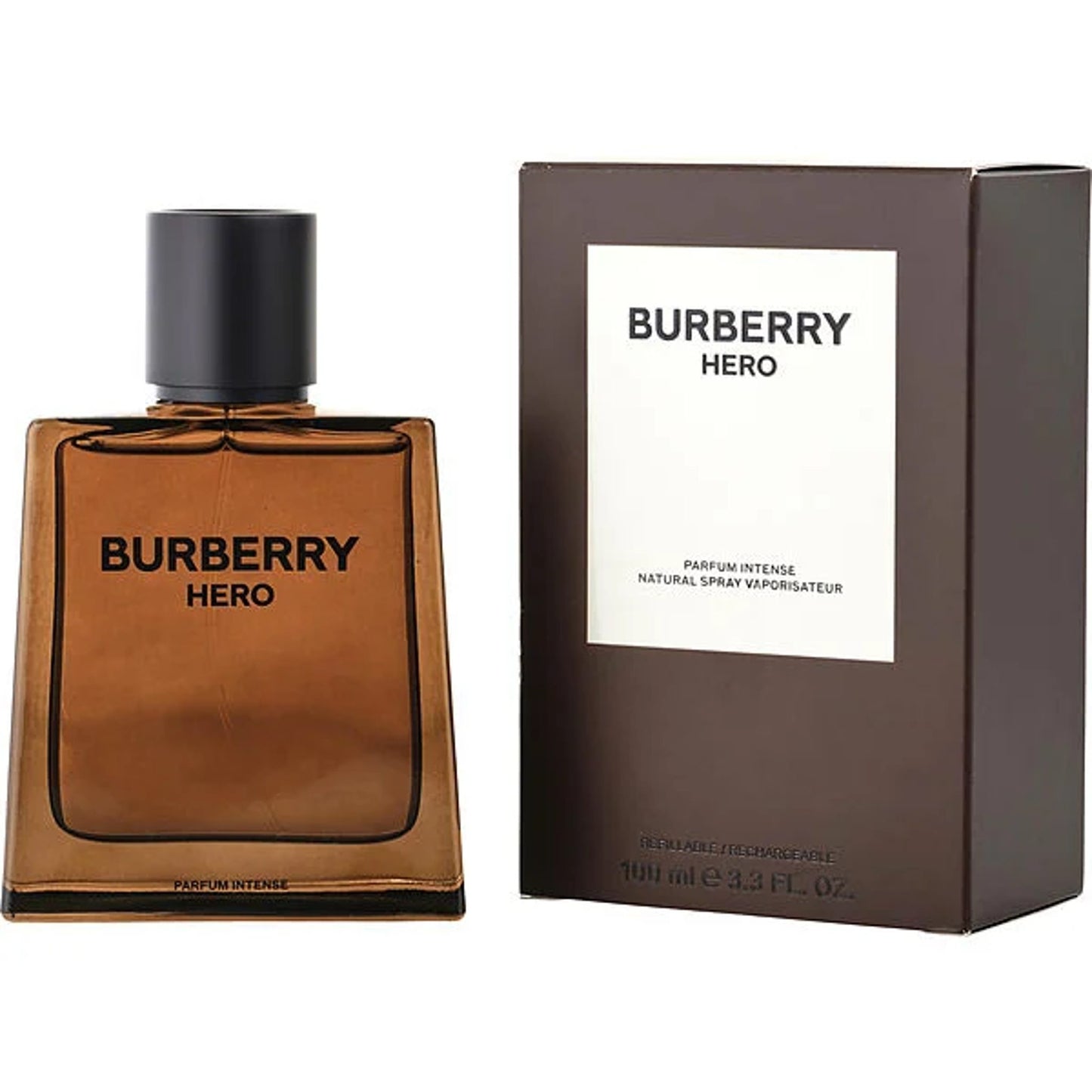 Burberry Hero Parfum Refillable Spray 3.3 oz/100ml for Men